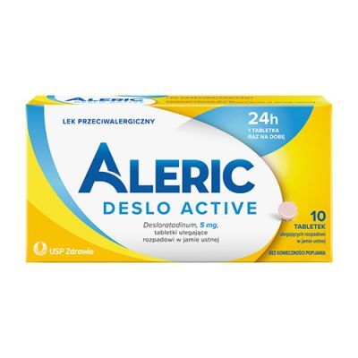 ALERIC DESLO ACTIVE 5 mg 10 tabletek na alergię